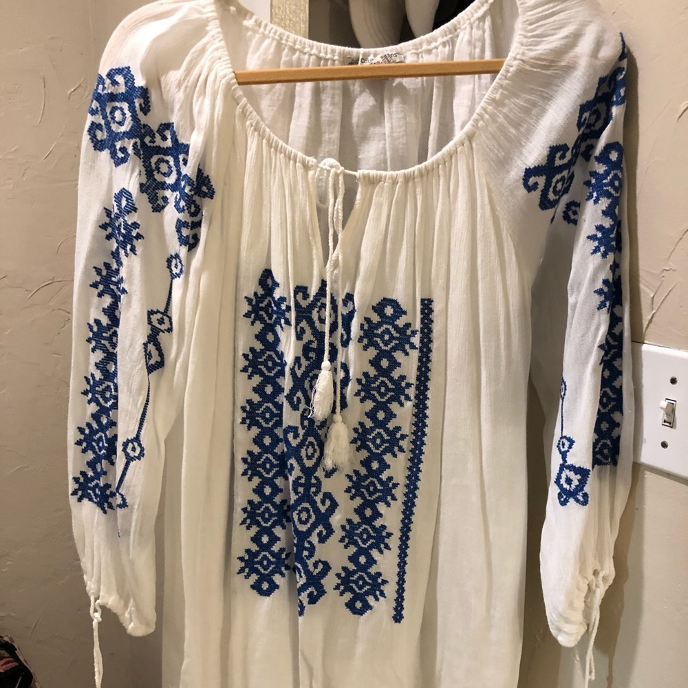 White cotton dress